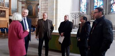 Minister Thümler zu Besuch im Kloster St. Marienberg - 