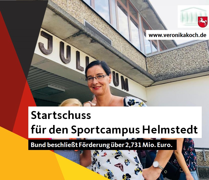 Der Bund fördert den Sportcampus Helmstedt.